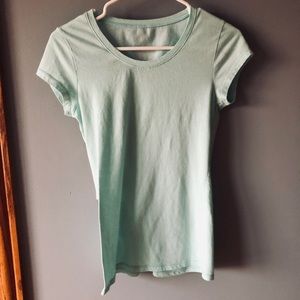 No Boundaries sea foam green tee